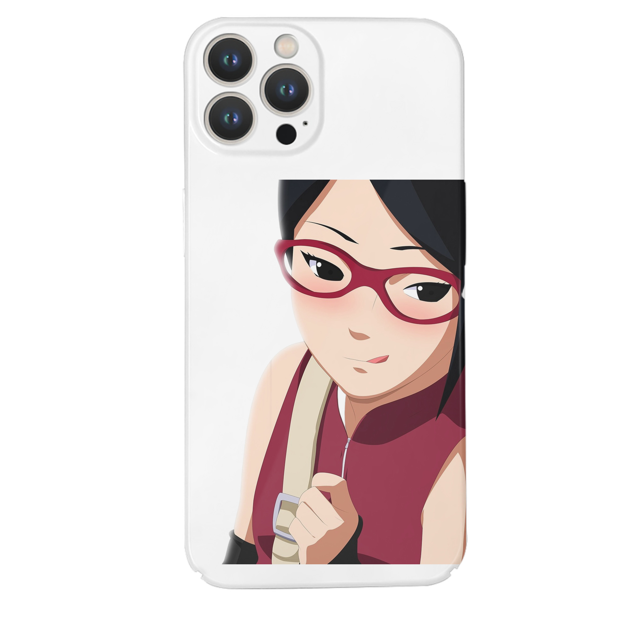 （画像用） NARUTO -ナルト- うちは サラダ Uchiha Sarada 【iPhone 14シリーズ対応】ハードケース